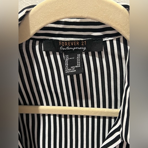 Forever 21 Black and White Stripped Dress - Picture 3 of 12